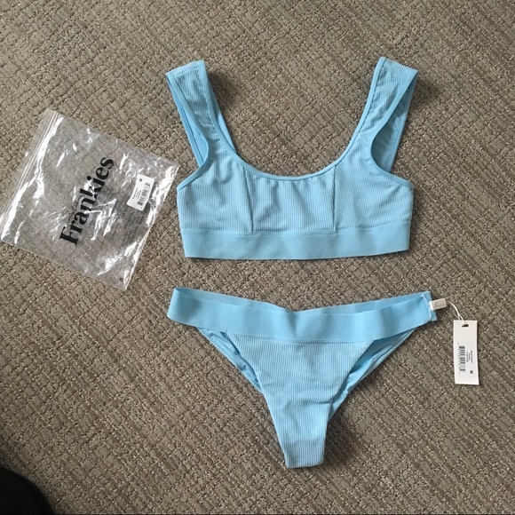 Frankie's Bikinis Other - FRANKIE’S BIKINIS Drew Top Wyatt Bottom Powder Set